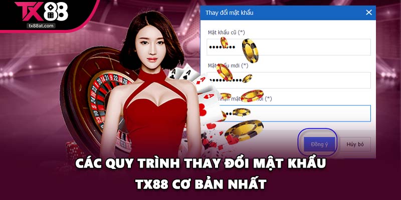 Các quy trình thay đổi mật khẩu TX88 cơ bản nhất